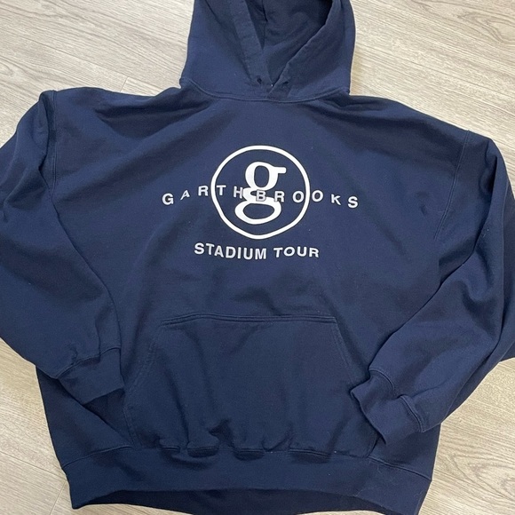 Gildan Other - Garth Brooks Hoodie XL - Stadium Tour Edition (can be unisex) Navy Blue